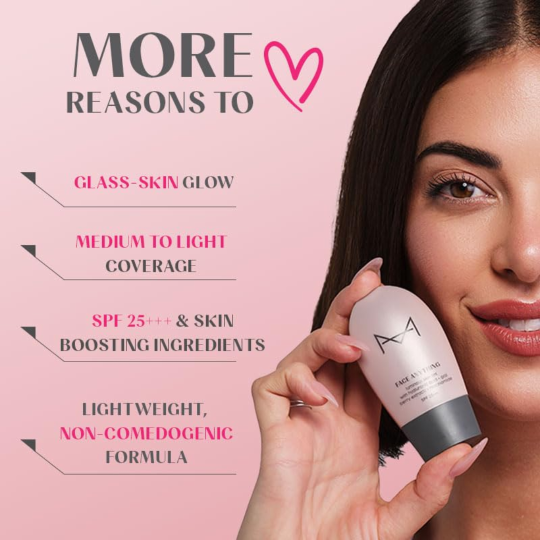 House of Makeup Skin Tint + FREE Liquid Highlighter – Glass Skin Glow – 3-in-1 Tint: Illuminates, Moisturizes & Protects (SPF 25++)–  Lightweight, Non-Comedogenic – For All Skin Types