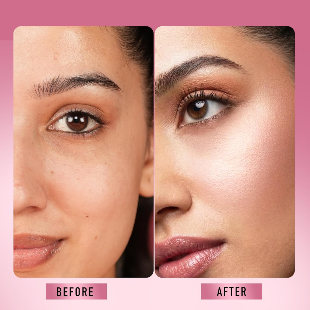 RENÉE Yours Truly Strobe Cream | 3-in-1 Glow | Instant Glass Skin | Rose Gold Finish
