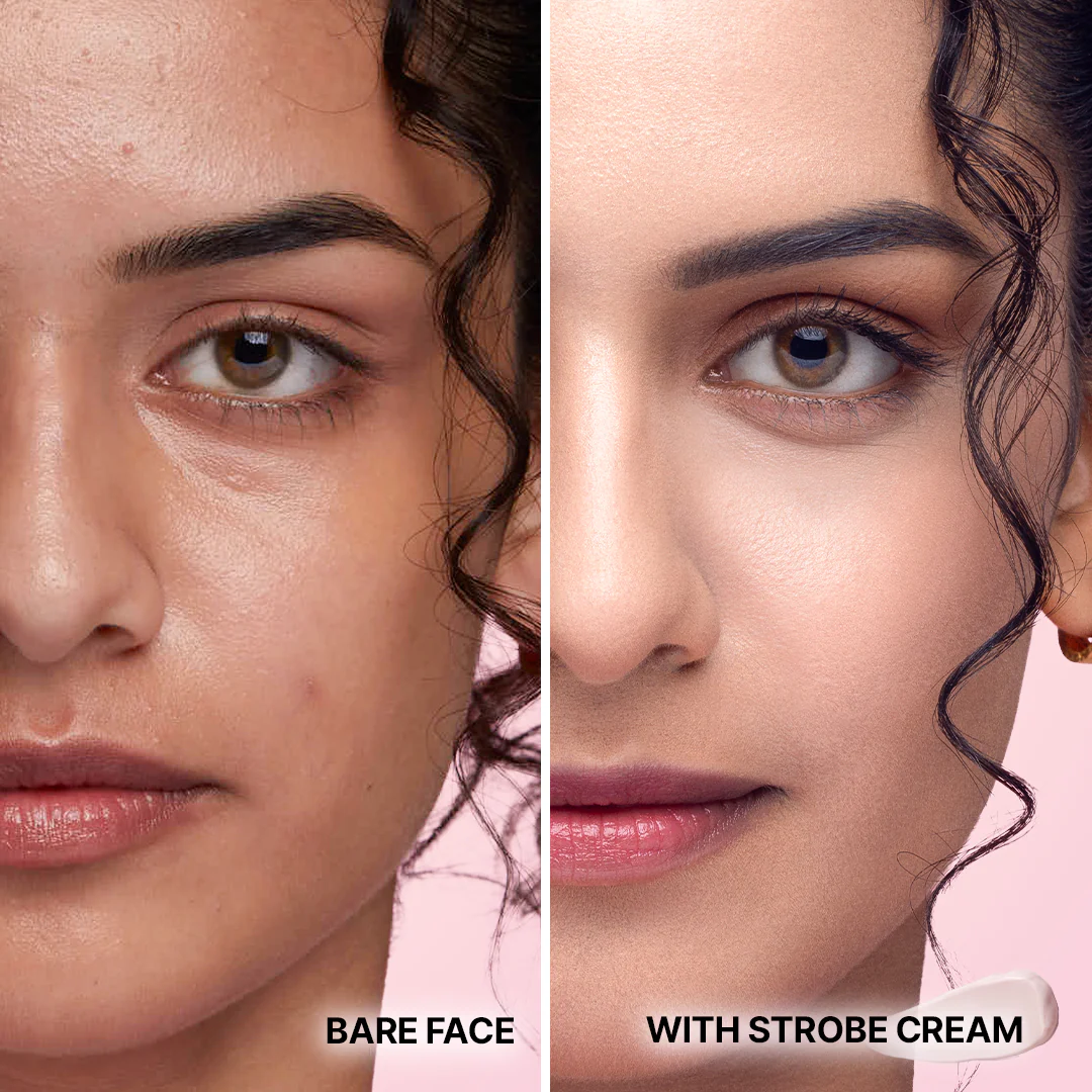 RENÉE Yours Truly Strobe Cream | 3-in-1 Glow | Instant Glass Skin | Rose Gold Finish
