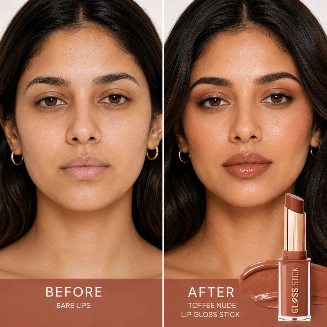 Revolution Pout Lip Gloss Stick – Glossy Color, All Day Confidence – Lipstick + Gloss in One Stroke – Multi-Use for Lips, Cheeks & Eyes