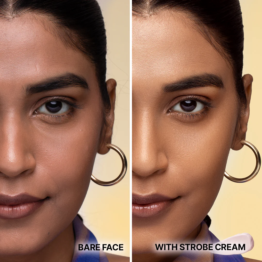 RENÉE Yours Truly Strobe Cream | 3-in-1 Glow | Instant Glass Skin | Rose Gold Finish