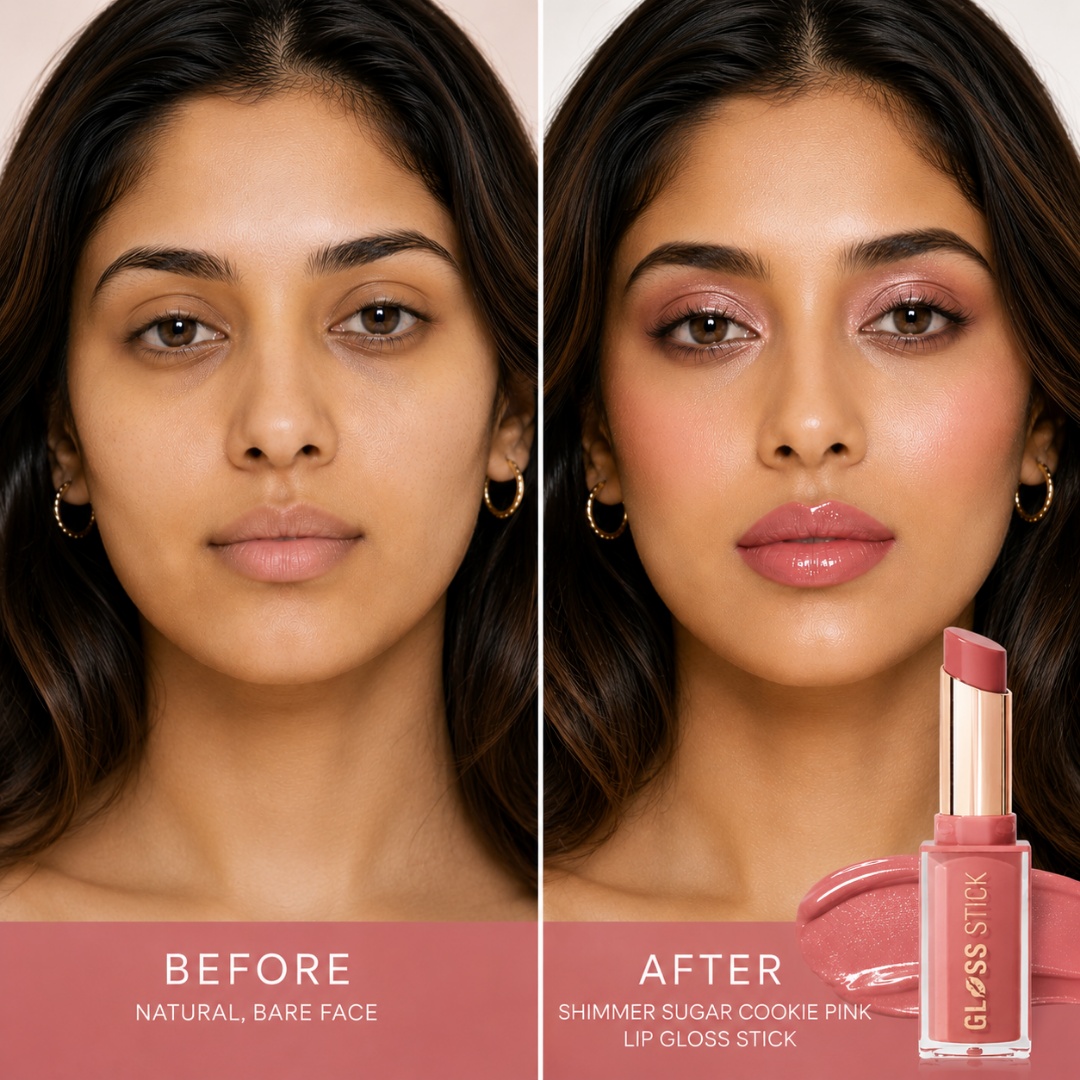 Revolution Pout Lip Gloss Stick – Glossy Color, All Day Confidence – Lipstick + Gloss in One Stroke – Multi-Use for Lips, Cheeks & Eyes