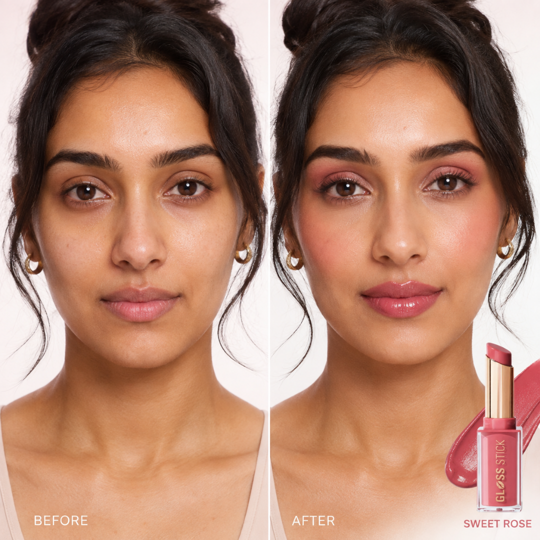 Revolution Pout Lip Gloss Stick – Glossy Color, All Day Confidence – Lipstick + Gloss in One Stroke – Multi-Use for Lips, Cheeks & Eyes