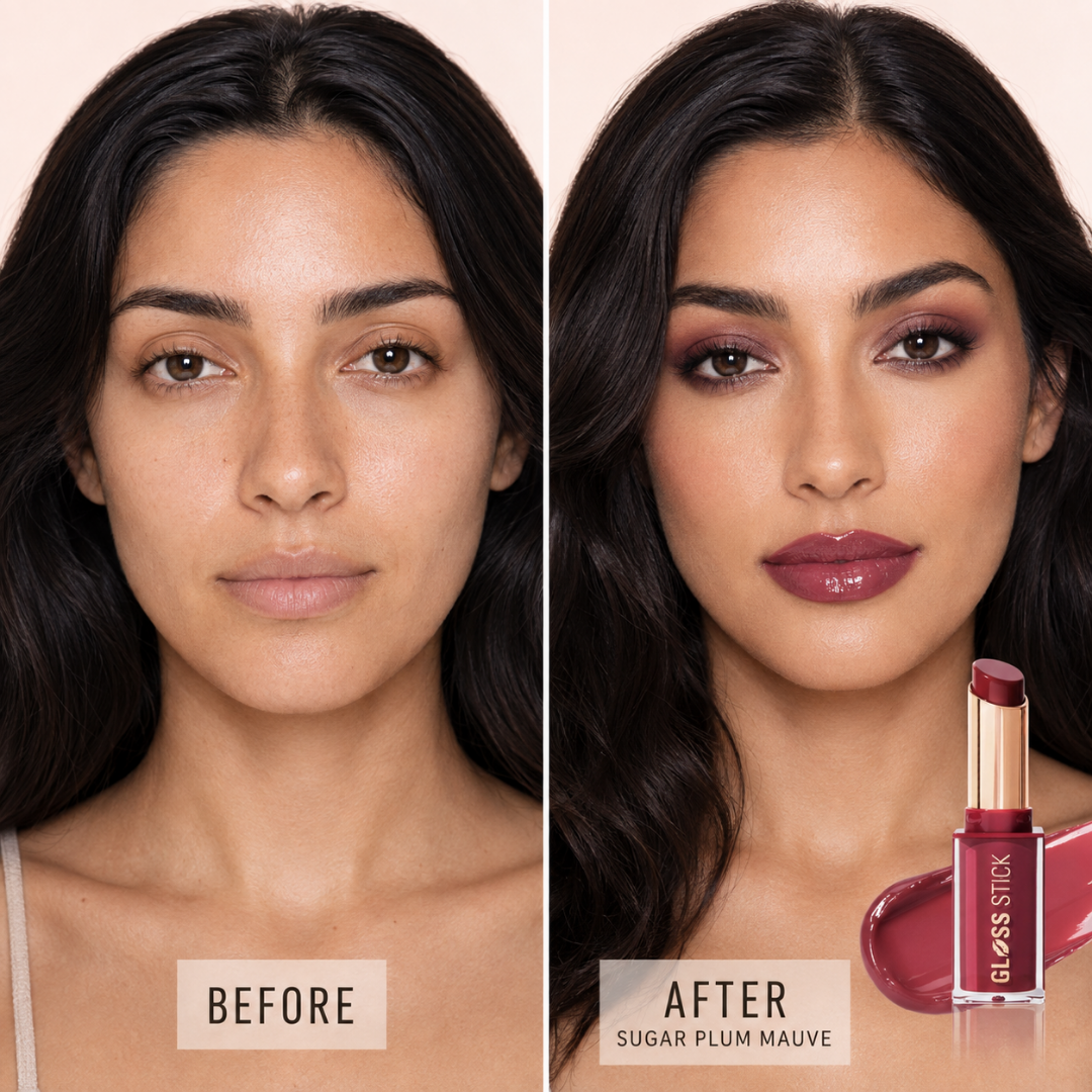 Revolution Pout Lip Gloss Stick – Glossy Color, All Day Confidence – Lipstick + Gloss in One Stroke – Multi-Use for Lips, Cheeks & Eyes