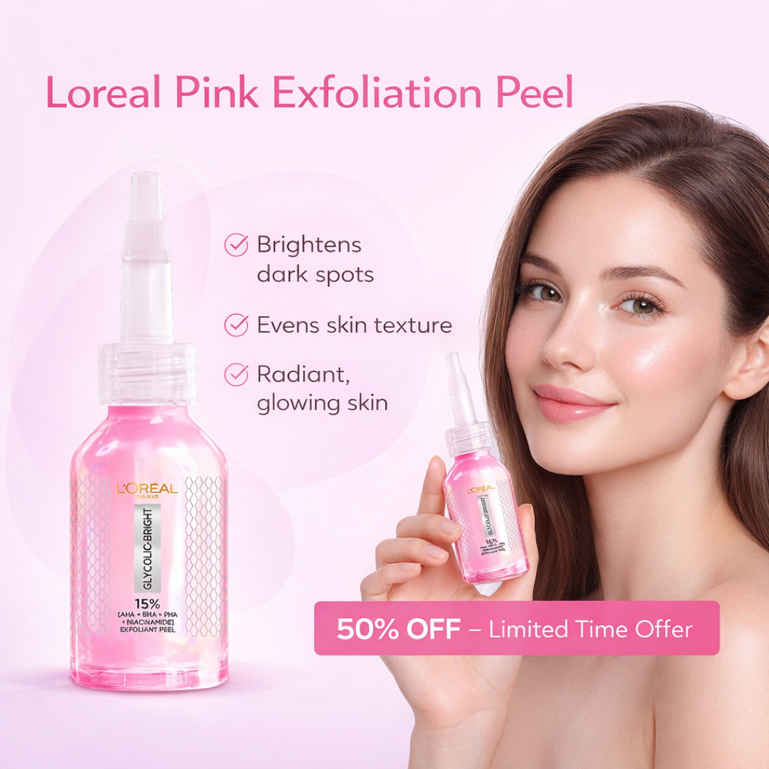 L'Oréal Paris Glycolic Bright Niacinamide Exfoliant Peel | Reduces Pigmentation, Dark Spots & Evens Skin Texture