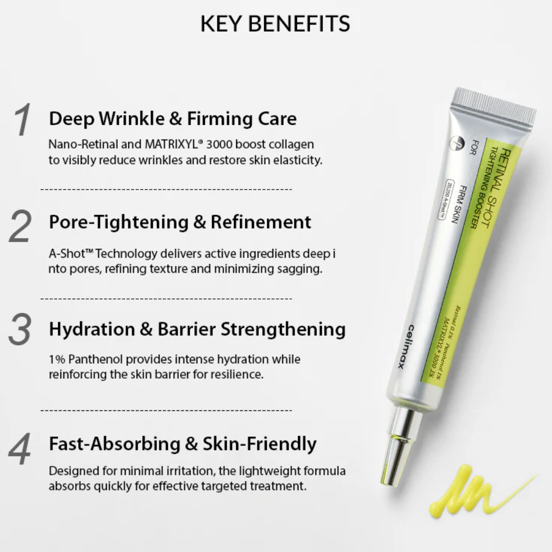Celimax Retinal Skin Tightening Booster Cream (Tighten, Tone up & Instant brighten Skin - Guaranteed results)