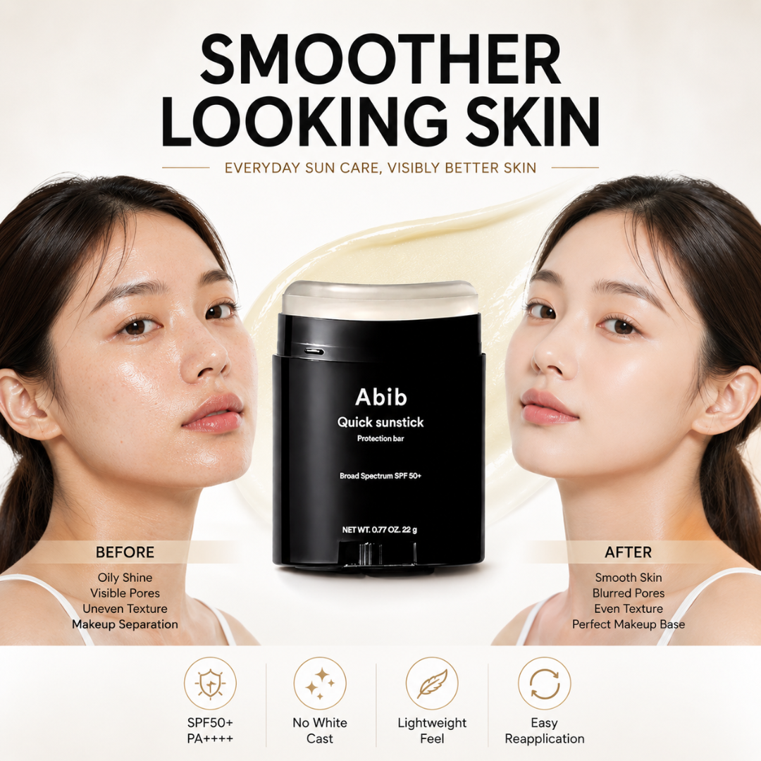 Abib Quick Sunstick Protection Bar SPF50+ PA++++ | No White Cast, Non-Greasy UV Protection Stick with Aloe, Centella & Green Tea
