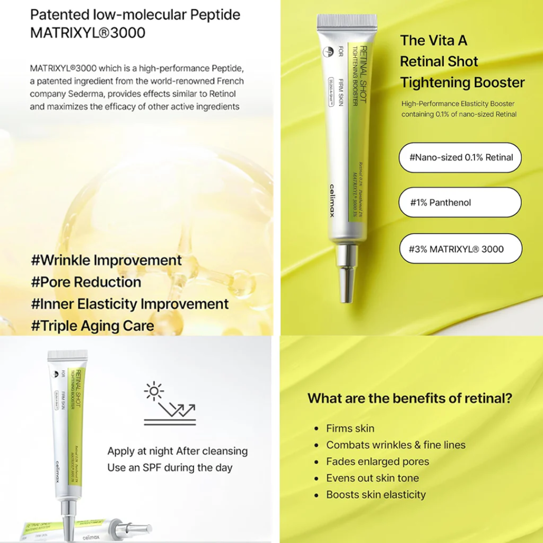 Celimax Retinal Skin Tightening Booster Cream (Tighten, Tone up & Instant brighten Skin - Guaranteed results)