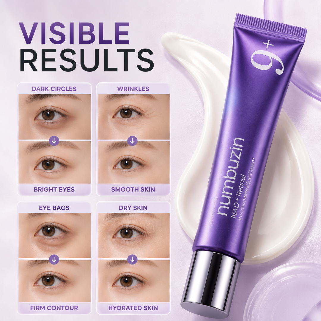 numbuzin NAD+ Retinol Volumetox Eye Cream – Lift, Brighten & Revive – Visible Eye Renewal – Reduces Dark Circles, Crow's Feet, Eye Bags & Fine Lines