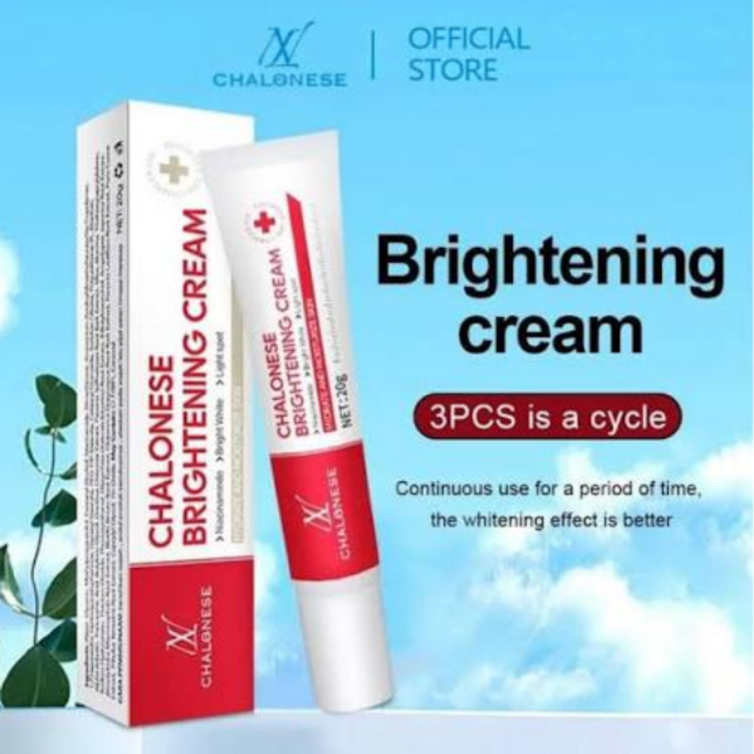 Chalonese Brightening Cream | Fade Pigmentation, Dark Spots & Acne Marks with Niacinamide + Alpha Arbutin