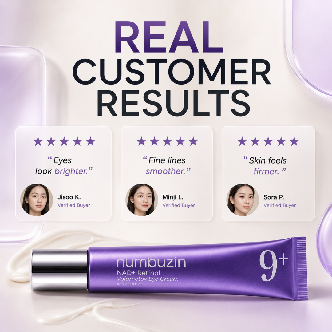 numbuzin NAD+ Retinol Volumetox Eye Cream – Lift, Brighten & Revive – Visible Eye Renewal – Reduces Dark Circles, Crow's Feet, Eye Bags & Fine Lines