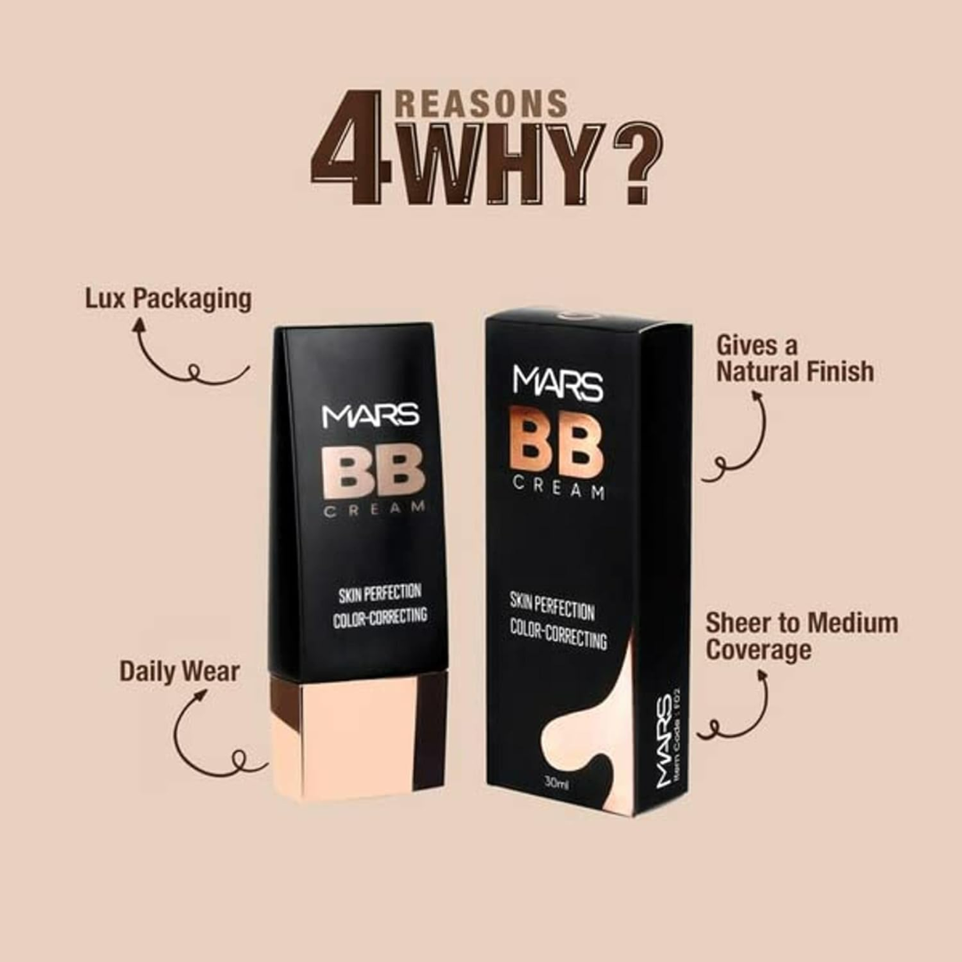 Mars BB Cream - Flawless, Waterproof & 24H Long-lasting