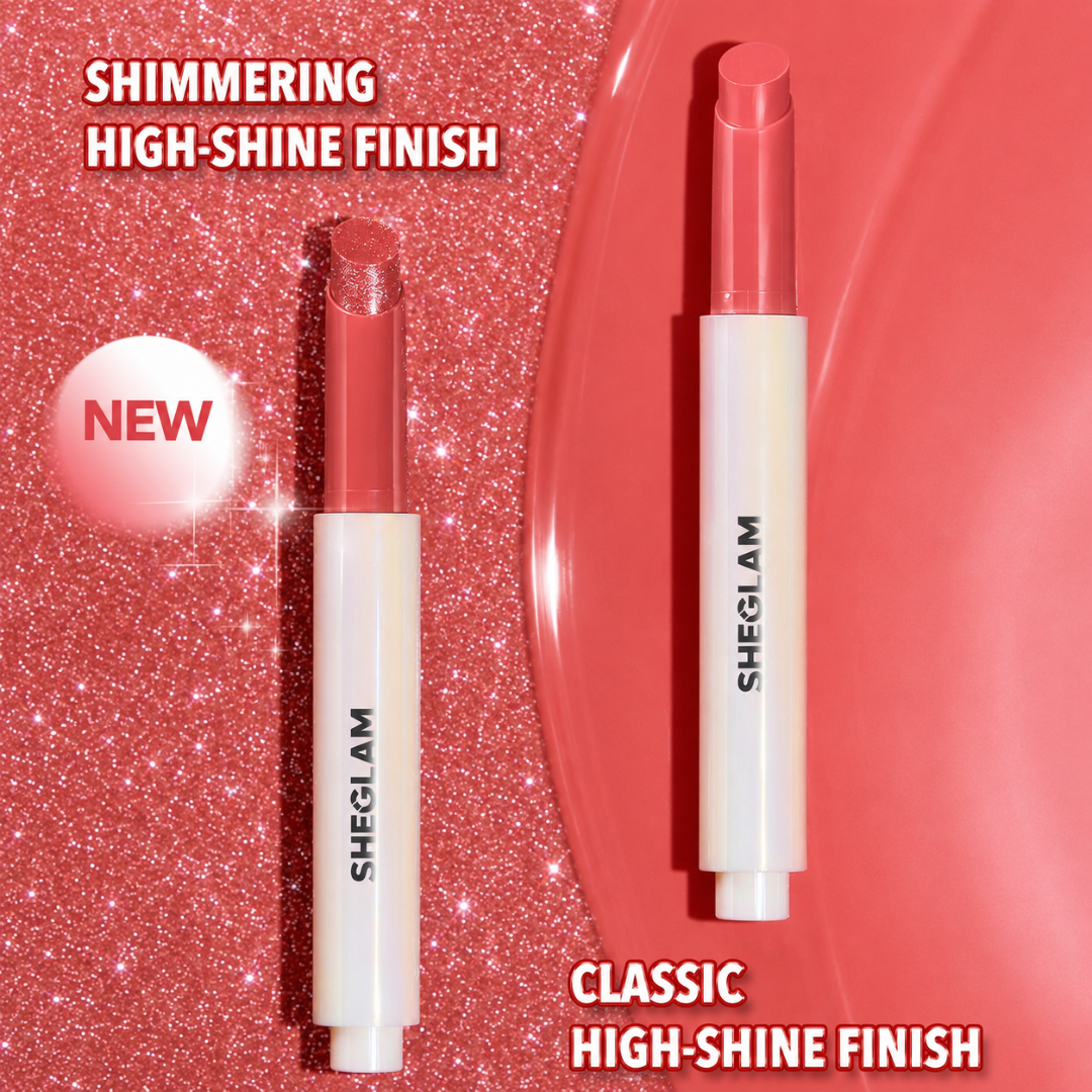SHEGLAM Pout-Perfect Shine Lip Plumper – Buy 1 Get 1 FREE – Matte + Shimmer Duo – Instant Plump Look, Hydrating Comfort – High-Shine, Creamy Formula – Multi-Use for Lips, Cheeks & Eyes