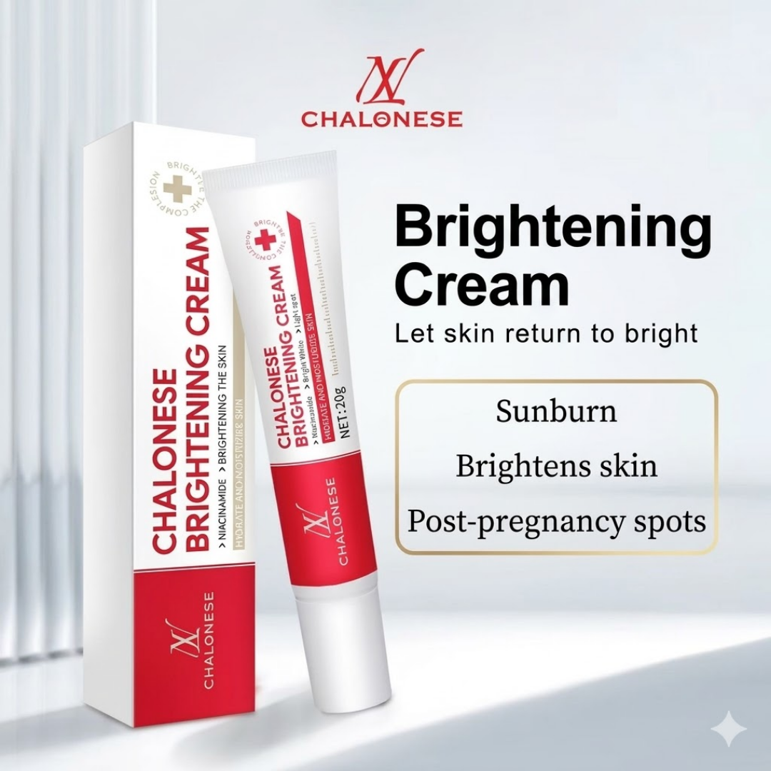 Chalonese Brightening Cream | Fade Pigmentation, Dark Spots & Acne Marks with Niacinamide + Alpha Arbutin