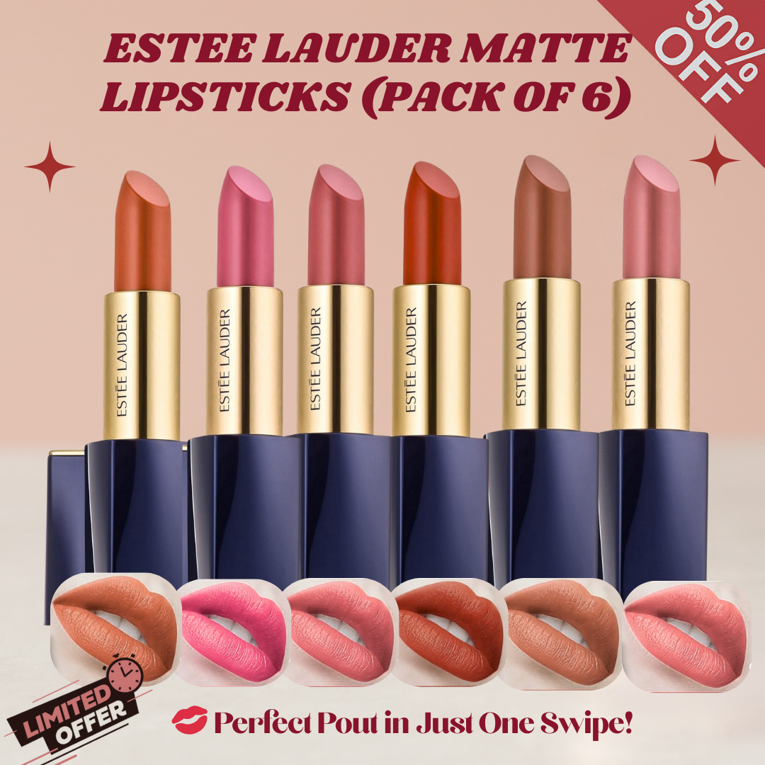 Estee Lauder Perfect Pout Lipsticks - 24H Long-lasting & Waterproof